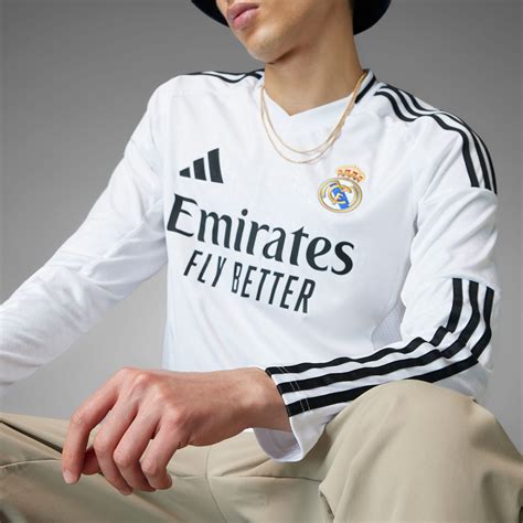 adidas real madrid jersey|real madrid long sleeve jersey.